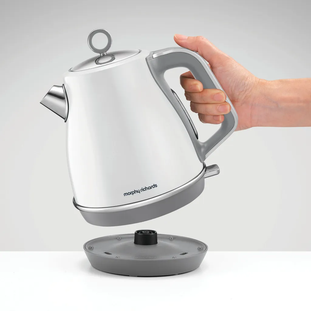 Bouilloire électrique en métal blanc Morphy Richards pour thé et café - 12