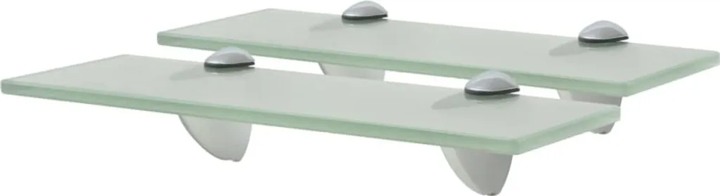 2 Mensole in Vetro per Bagno 30x10 cm - Antiumidità e Ultra Resistenti
