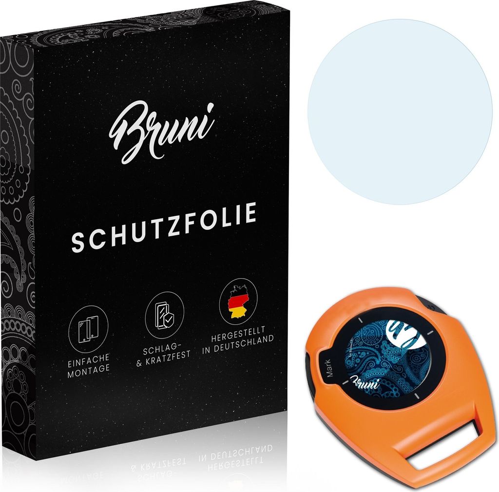 Bruni Basics-Clear 2x Schutzfolie kompatibel mit Bushnell BackTrack Folie