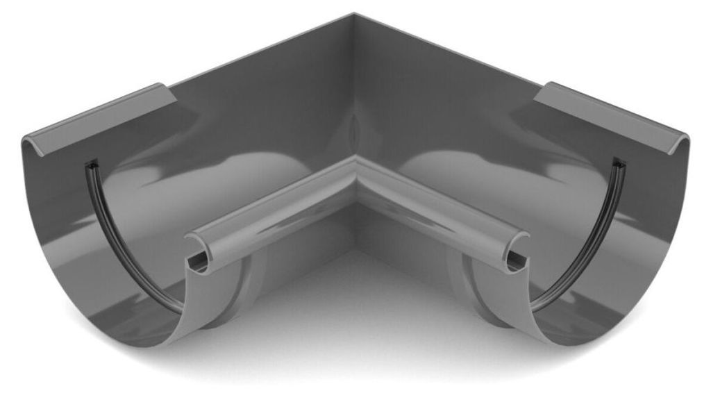 BRYZA Innen-Rinnenwinkel aus Kunststoff Ø 150 mm, Anthrazit Produktbild 