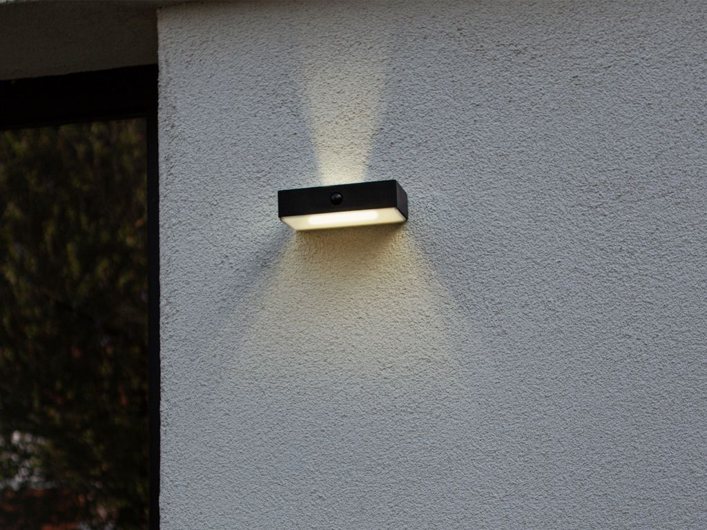LUTEC FADI, Oberfläche, Rechteck, 6500 K, IP54, Schwarz Produktbild 
