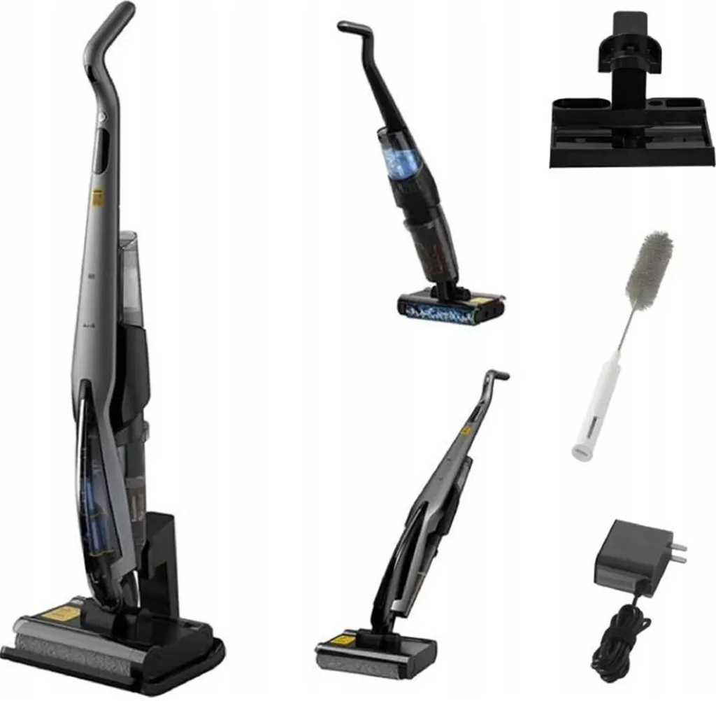Deerma DEM-VX96W Aspirateur Laveur sans Fil avec Double Brosse Rotative