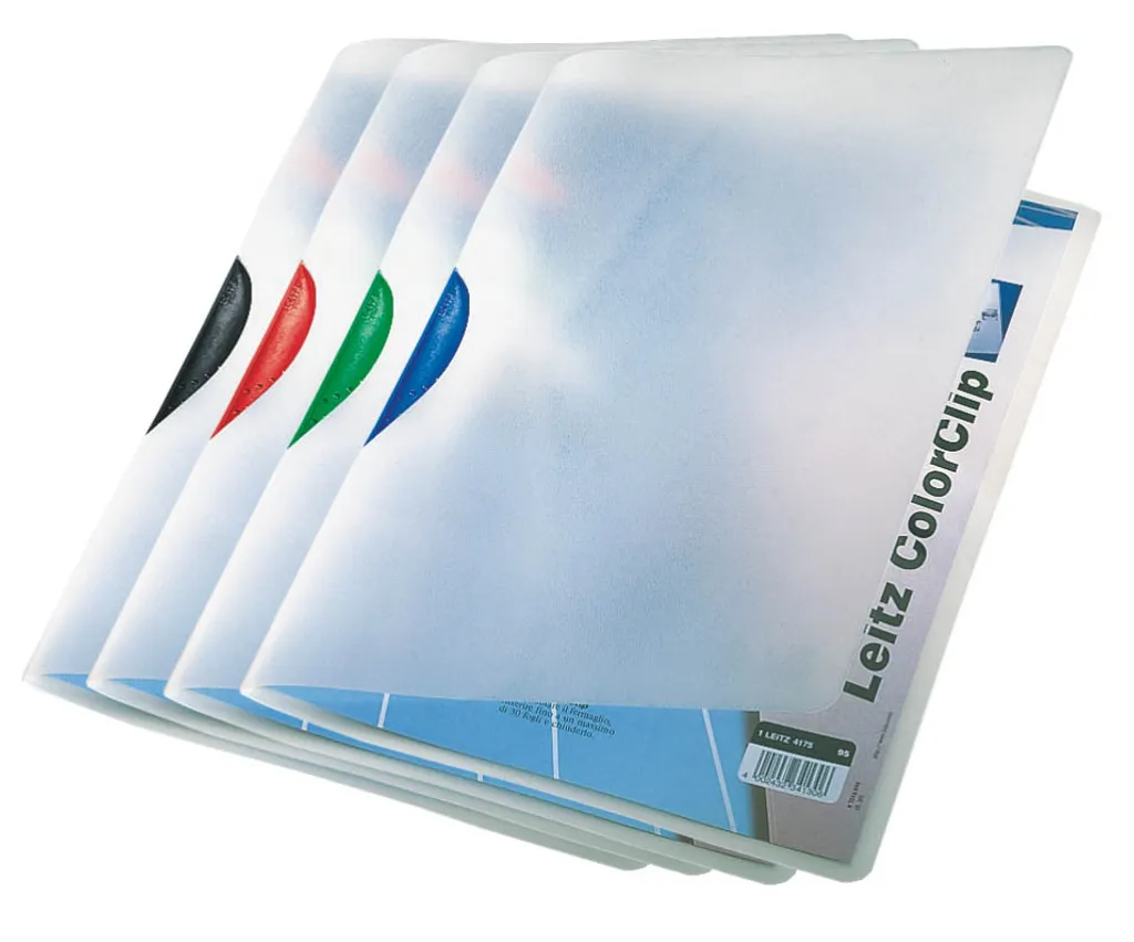 Leitz 4175-00-99 ColorClip A4 PP | Set 6 Pezzi Colori Assortiti per Ufficio