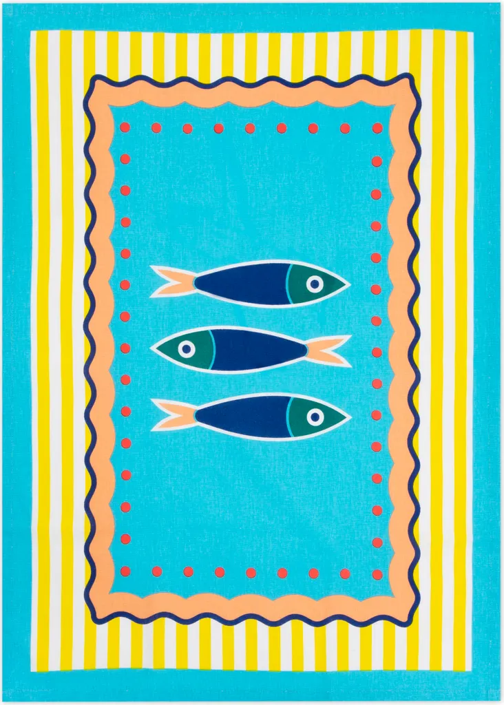Torchon de Cuisine Corfu pour Essuyer la Vaisselle en Coton 70x50 cm