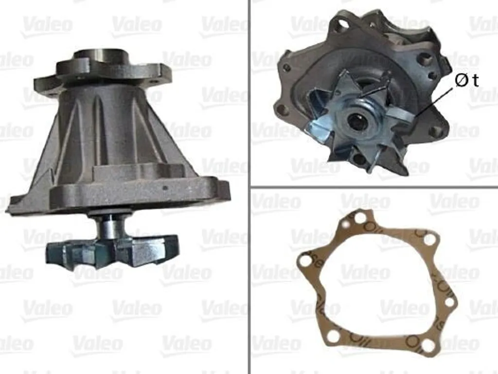Pompe à eau de refroidissement pour Nissan Patrol GR V - Valeo 506394