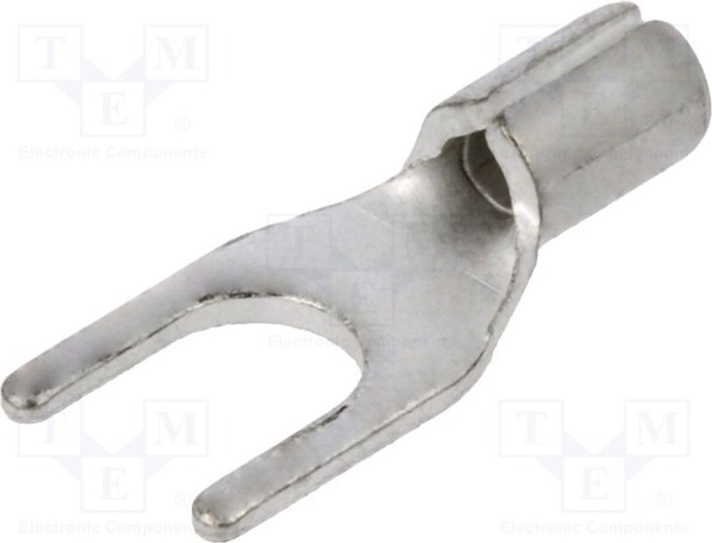 10x Kabelschuh: Gabel 0,25÷1,5mm2 M4 Klemmverbindung unisoliert BM 01120 isoliert(