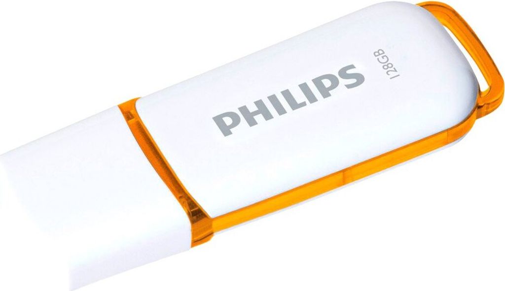 Philips USB-Stick 2.0, 128GB, Snow Edition, Farbe: Orange Produktbild 