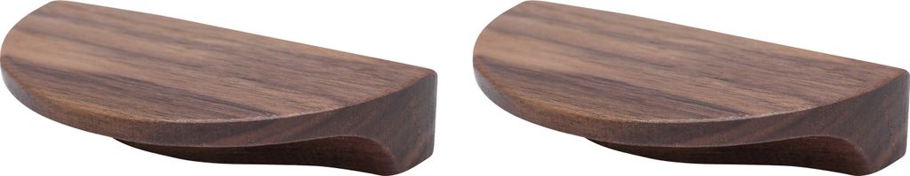 Natural Goods Berlin Möbelgriffe rund HALBMOND, 64mm Lochabstand, Schrankknöpfe passend für 15-22mm Türstärken, Griffe für Küchenschränke, ...
