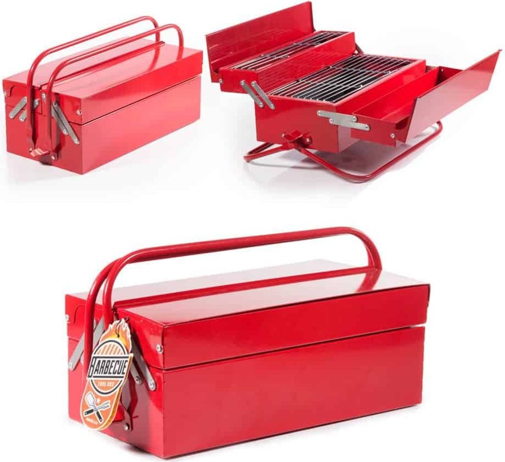 SUCK UK Boîte à outils pour grillades, 20 x 22 x 40,5 cm Image du produit 