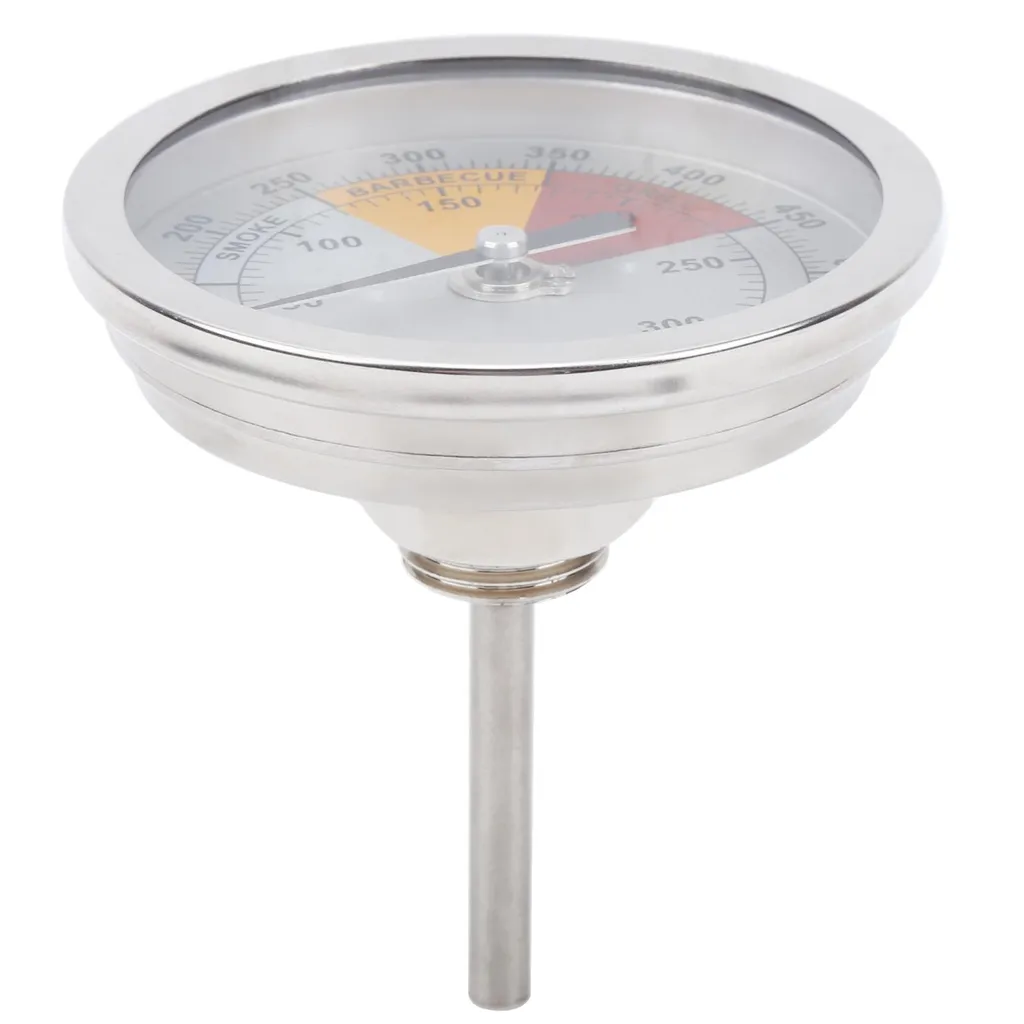 Termometro Analogico Inox 1/2 NPT 0-300 Gradi per Forni e Barbecue