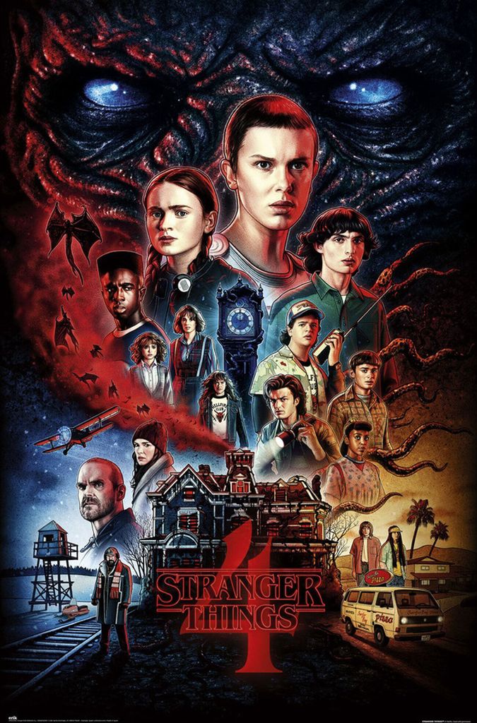 Stranger Things 4 - Casa di Vecna - stampa poster - Immagine del prodotto 