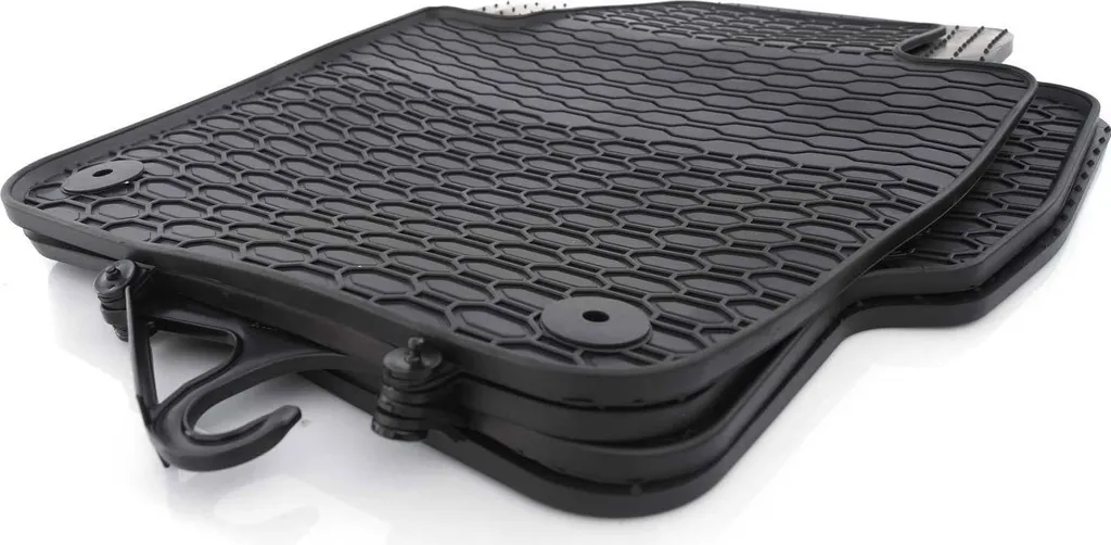 Tappetini in gomma per Seat Mii Tappetini in gomma inodore Qualità originale Set di tappetini 4 pezzi nero