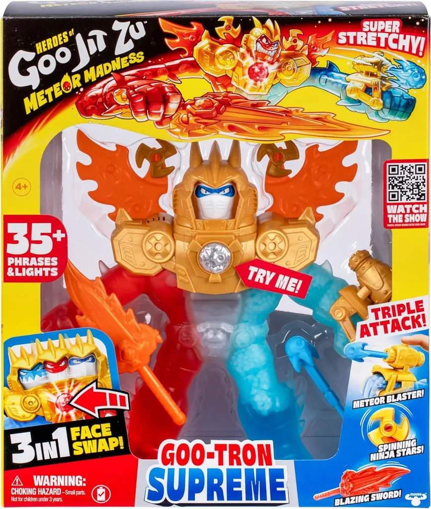 Figurine Goo Jit Zu Goo-tron Supreme 43028 : Jouet de Combat Mou