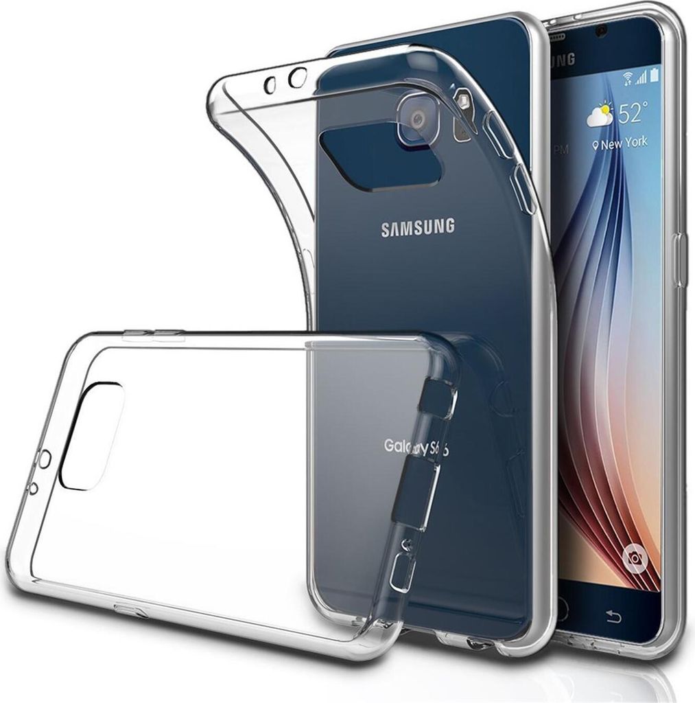Conie Silikon Schutzhülle für Samsung Galaxy S6 Edge Tasche klar Case Cover Bumper Hülle durchsichtig in transparent