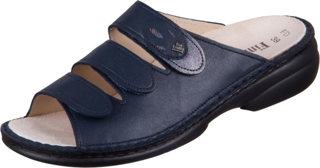 Finn Comfort Damen Pantolette KOS blau Größe EUR 40 Produktbild 