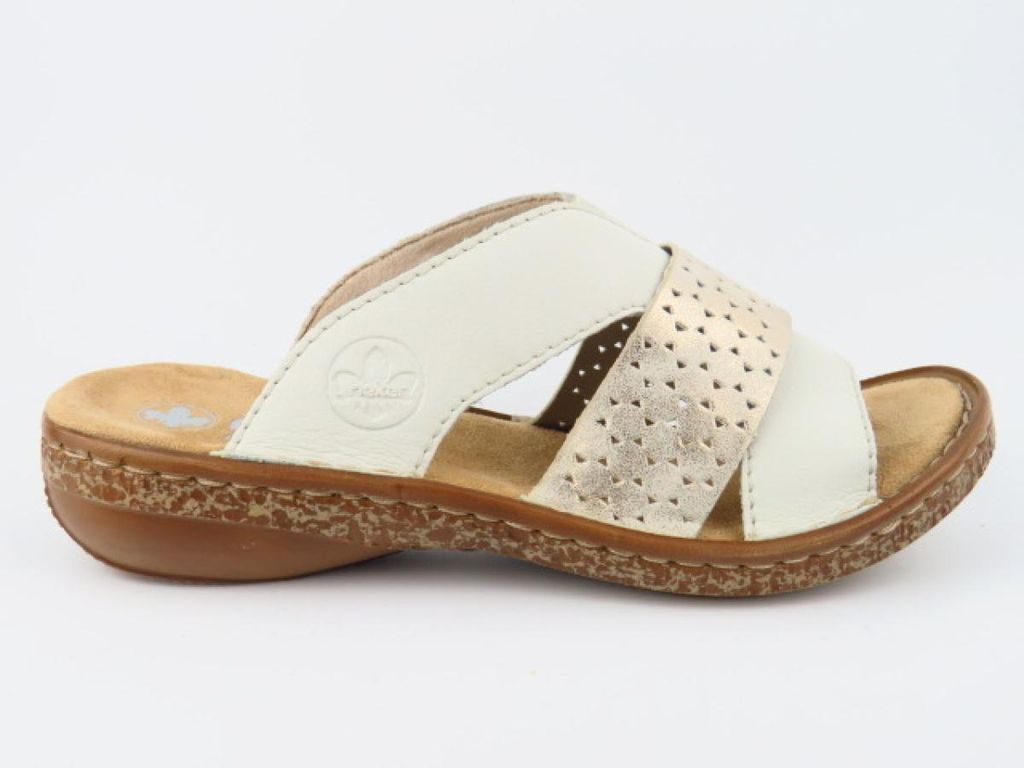 Rieker FSK Damen Sandalen Pantolette Weiß : 41 Produktbild 