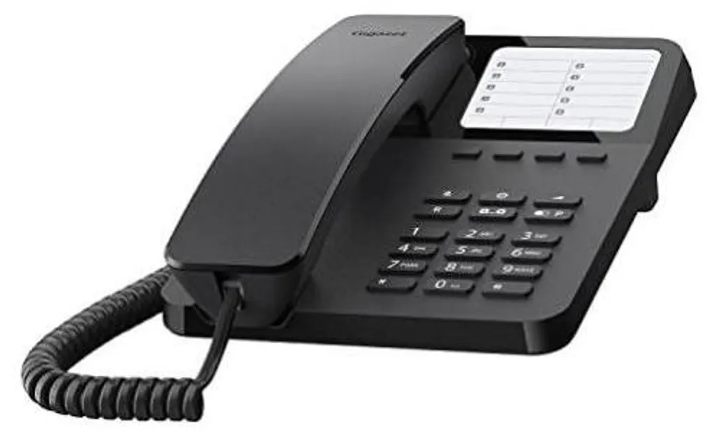 Téléphone de Bureau Gigaset Desk400 Noir Idéal pour Espace Restreint