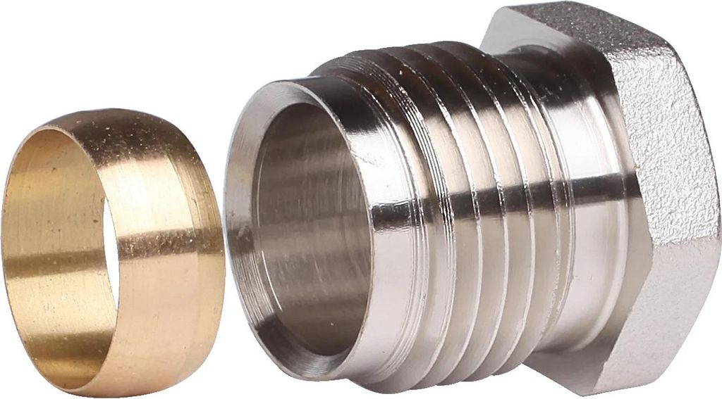 Danfoss Klemmverbinder R 1/2 AG auf 15mm für Stahl- und Kupferrohre (10St,), 1 Stk.