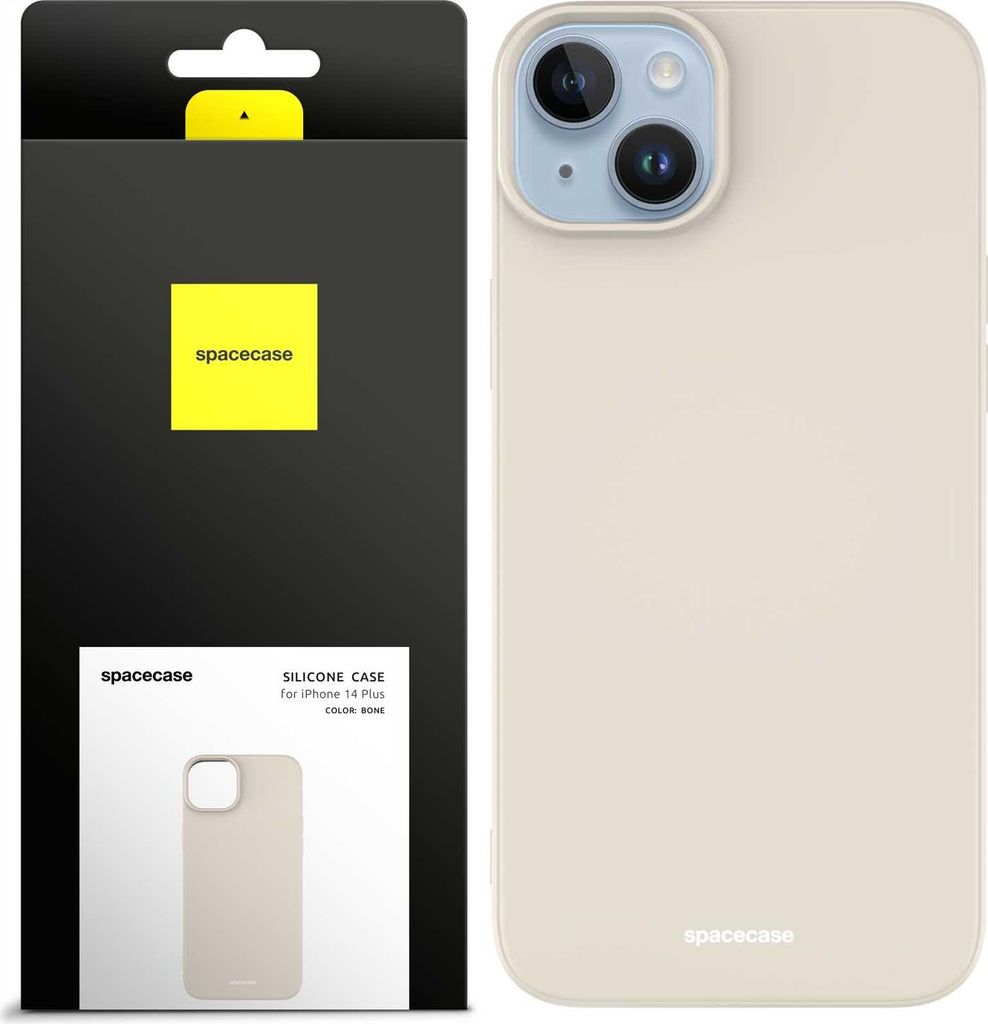 Spacecase Silikonhülle iPhone 14 Plus Knochen
