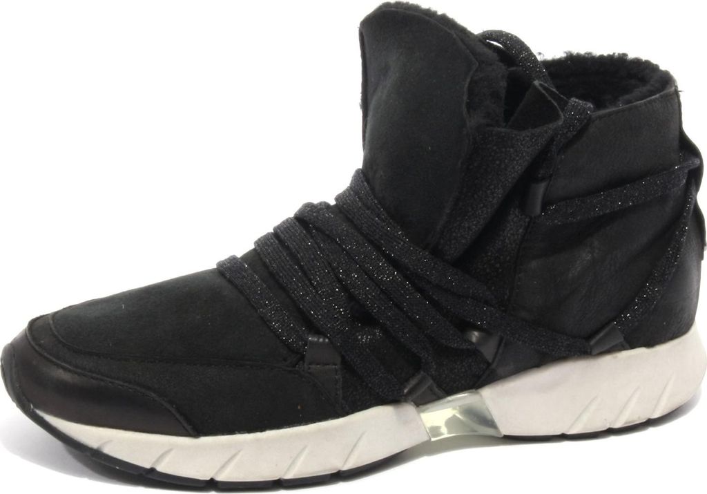 B2162 Trainer Frau CRIME schwarz gepolstert Innenraum Vintage Schuh Schuh Schuh Frau