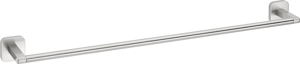 tesa Handtuchstange ohne Bohren - 50 cm - einfach - Edelstahl rund - ESTEETIC