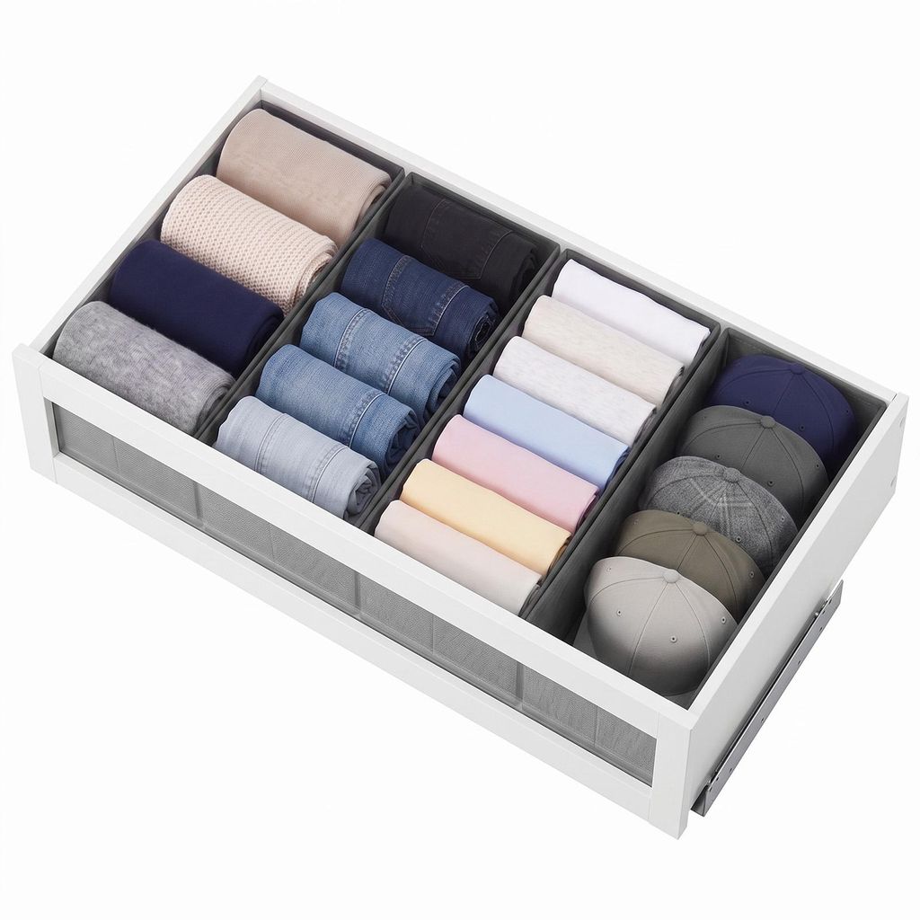 Aufbewahrungsbox Schubladen Organizer 4er Set aus Produktbild 