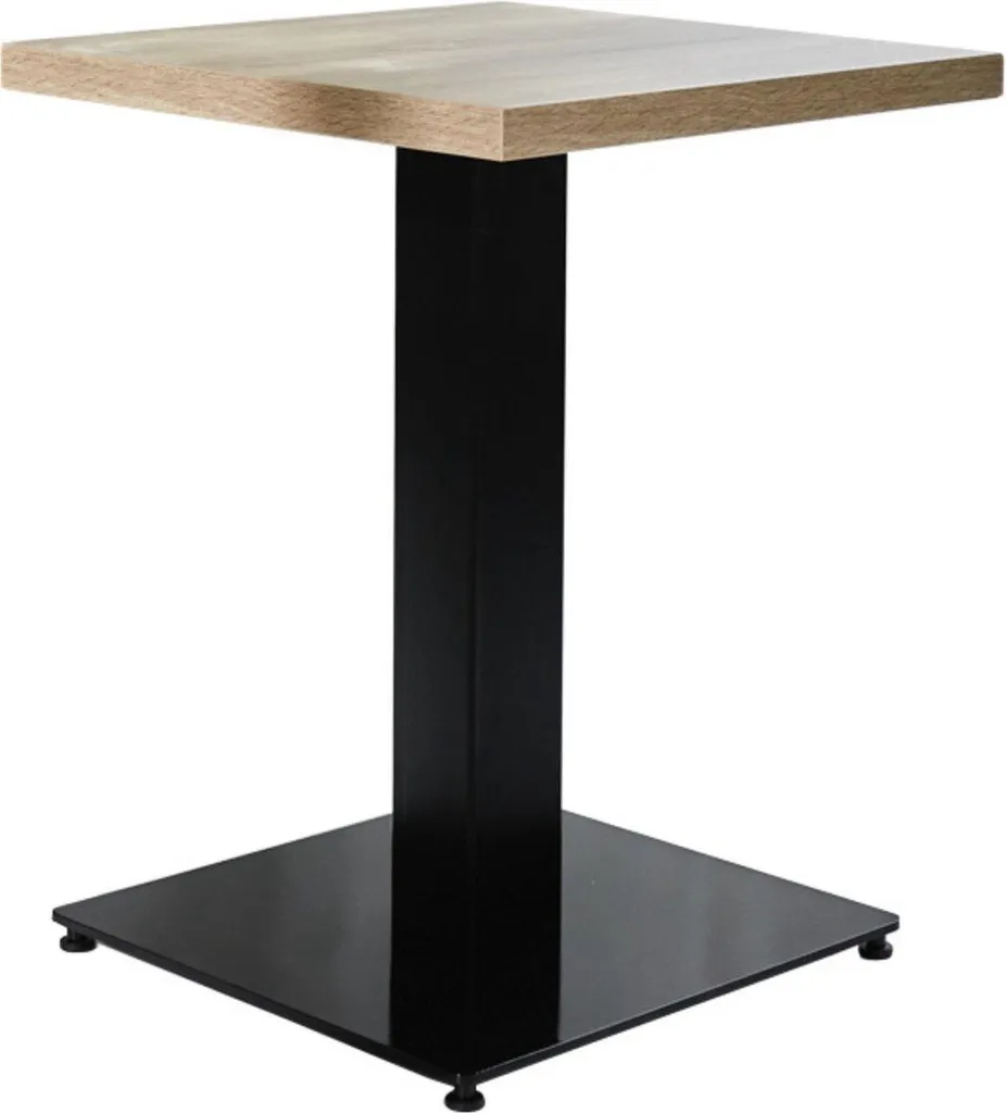 Tavolo Alto Bolt Edge Nero 60x60 | Tavolo da Bar per Eventi Moderni