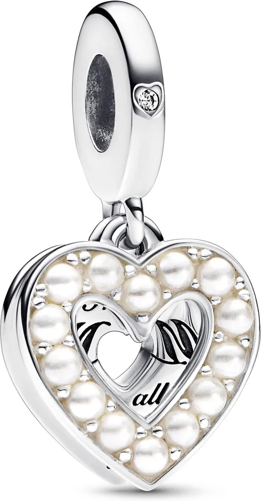 Charm Pandora 792649C01 Madreperla Bianca - Offerta Pendente Mamma