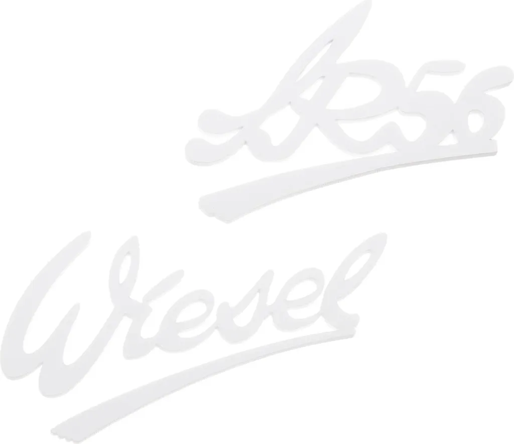 Set de lettrage Weasel et SR56 en plaques plastique haute résistance