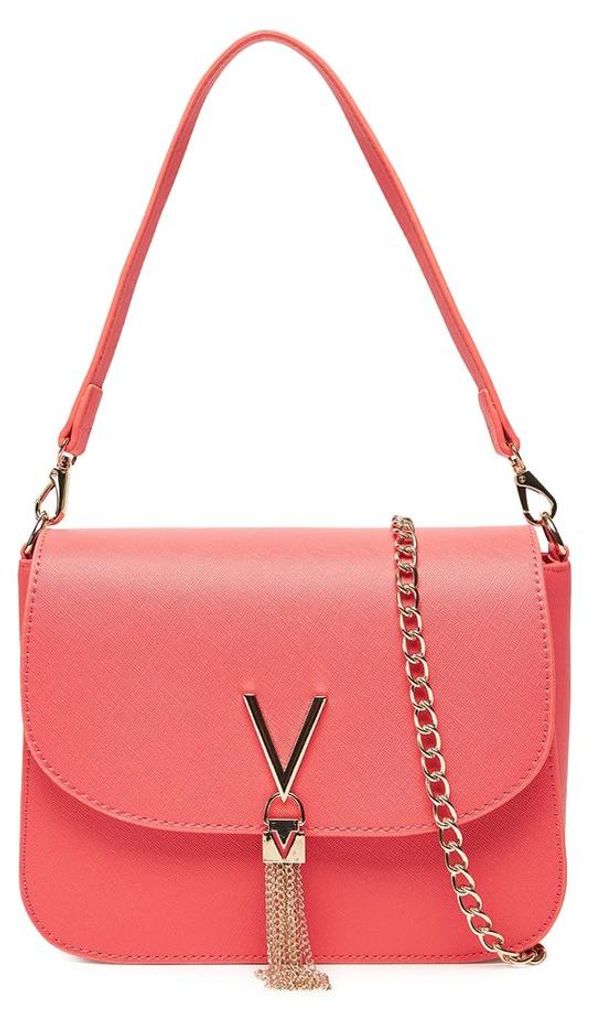 Elegante borsa da donna rosa con tracolla removibile e Immagine del prodotto 