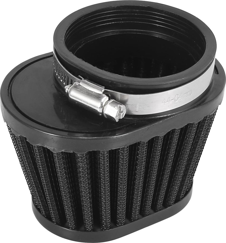 Universal Motorrad Luftfilterreiniger Rund Konisch 60mm Schwarz
