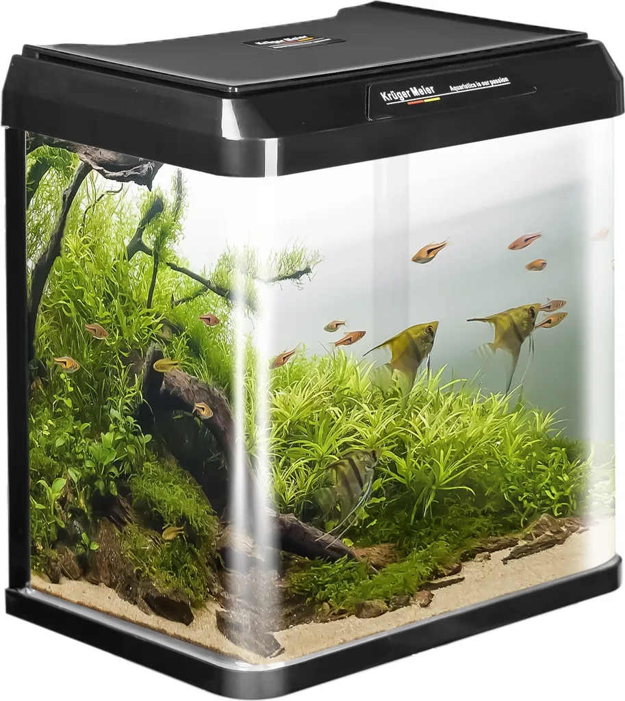 Aquarium Kruger Meier Como 16 l - Solution compacte anti-fuite noir
