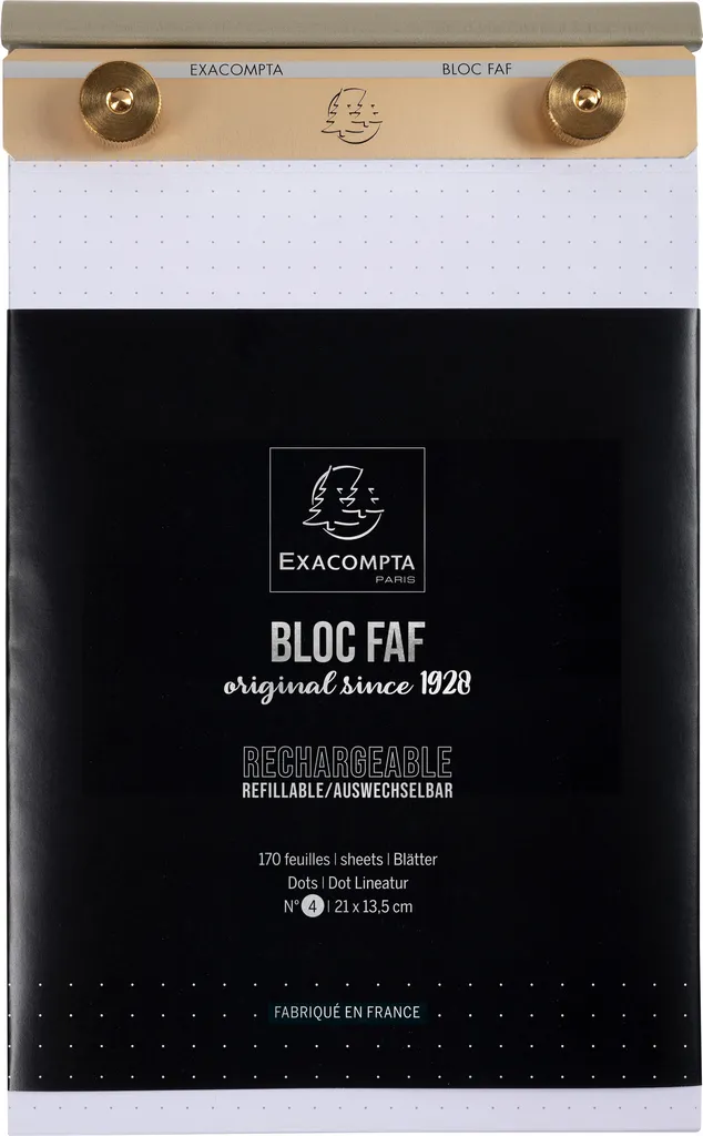 Originale Exacompta FAF No. 4 21x13,5 cm - Tampone Ricambio 170 Fogli