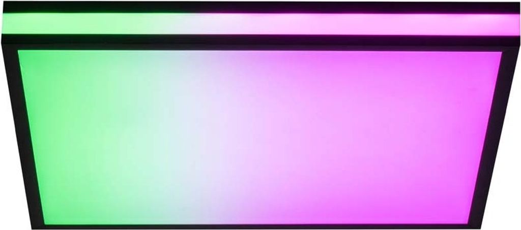 Plafoniera LED RGB, dimmerabile, telecomando, L 45 cm Immagine del prodotto 