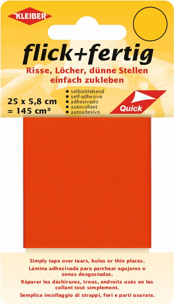 KLEIBER Reparatur-Set Flick + Fertig neonorange Produktbild 
