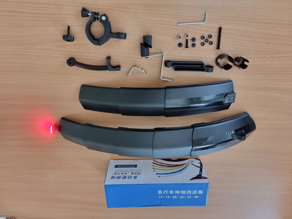 Fahrrad Schutzblech，Einziehbar Bike Kotflügel Set Produktbild 10