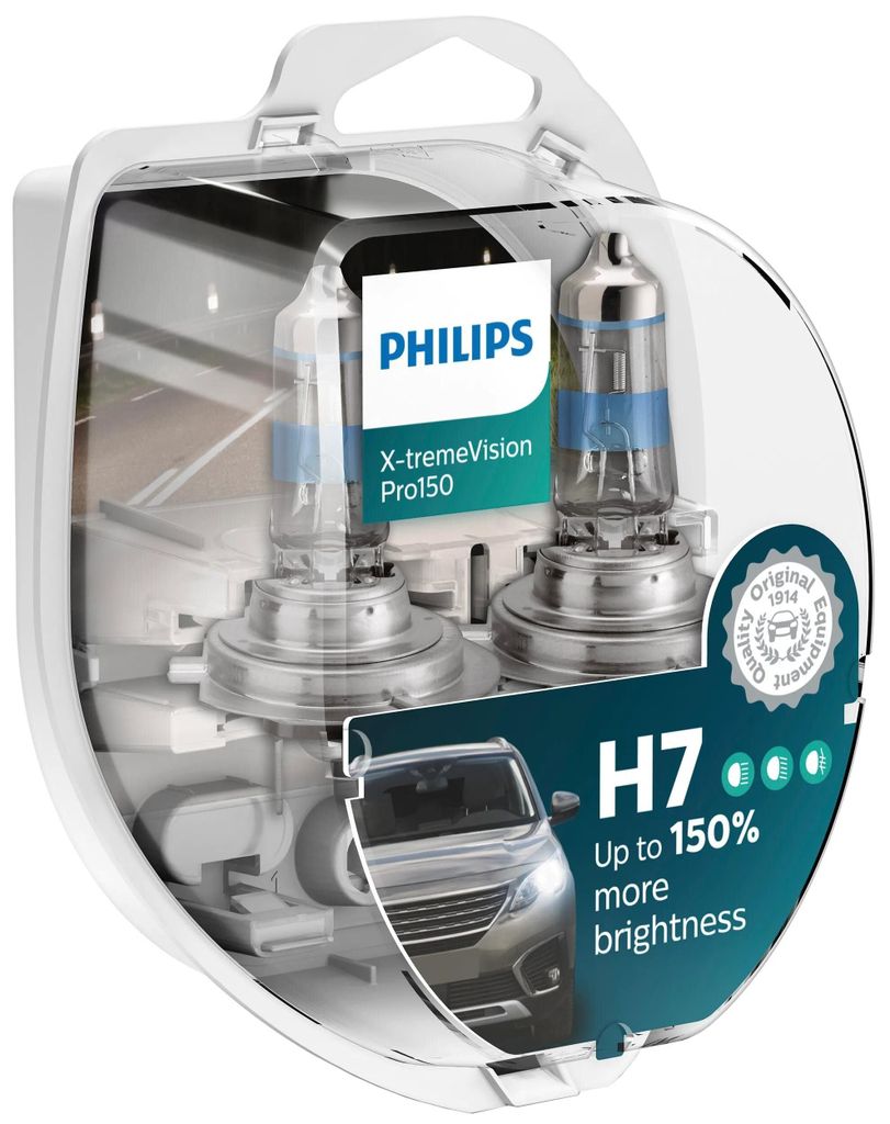 Żarówki PHILIPS H7 12V 55W PX26d X-tremeVision PRO +150% Zdjęcie produktu 