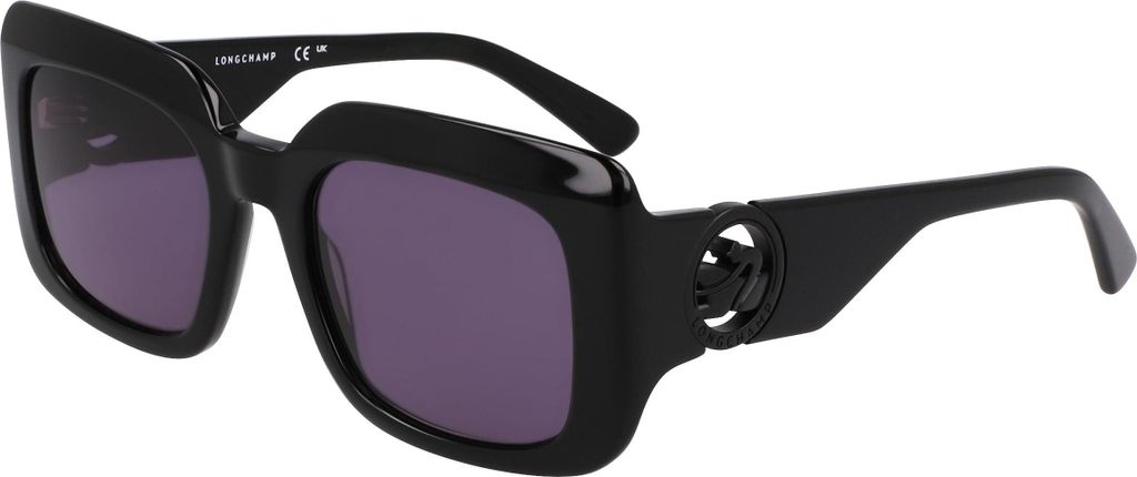 LONGCHAMP LO753S 001 ZWART 51/20/140 Dameszonnebril Productafbeelding 