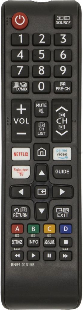 azurano Ersatz für SAMSUNG Fernbedienung BN59-01315B, universal für 2018 - 2022 UE Quantum Crystal QLED UHD 4K Smart TV Serien TU RU Q AU BU LS T...