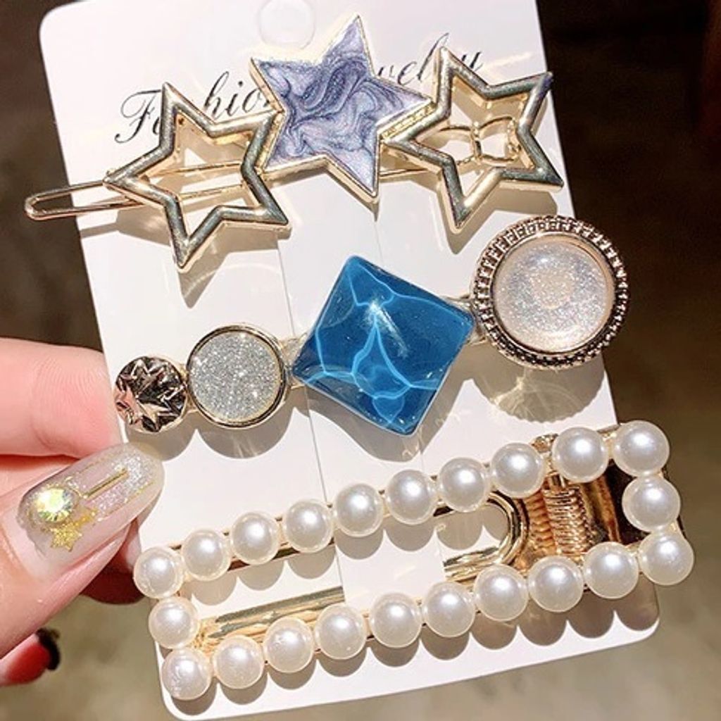 Haarspange Typ9 - Trendige rosa Haaraccessoires für jeden Look KP7799