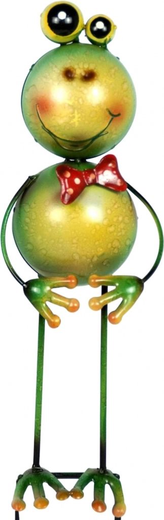 Gartenstecker Frosch Franz "Fliege" ca. 42 cm - Gartendekoration