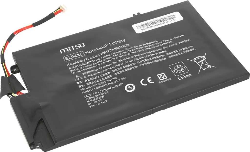 Batterie Mitsu 3200 mAh pour HP Envy 4 - Cellules Longue Durée