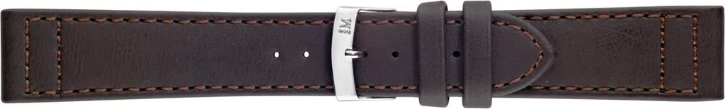 Bracelet montre Ginepro 22mm vegan écologique et boucle acier argent