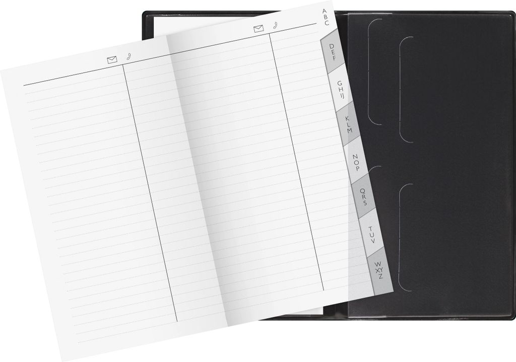 rido Taschenkalender Mod. Taschenplaner int. 2027 | A6, Kunstleder, schwarz
