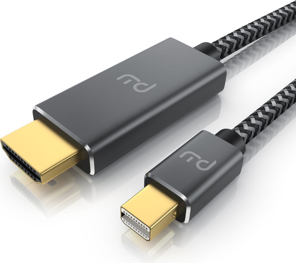 Primewire 4k Mini Displayport 1.4 zu Hdmi 2.0 Kabel - Mini DP Adapter - 4k@60Hz - Thunderbolt 1-2 - Audio und Video - für MacBook, Surface Pro, Le...
