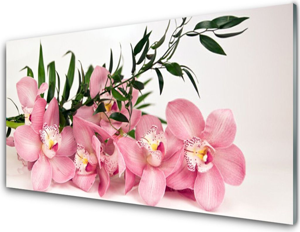 Acrylglasbilder 100x50 Wandbild Druck Blumen Blätter Pflanzen