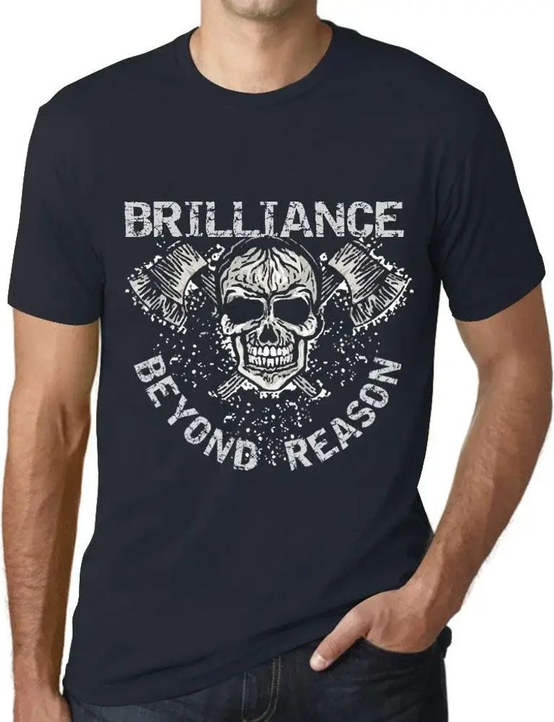 Herren Grafik T-Shirt Brillanz jenseits der Vernunft – Brilliance Beyond Reason – Öko-Verantwortlich Vintage Jahrgang Kurzarm Lustige Druck Ge...