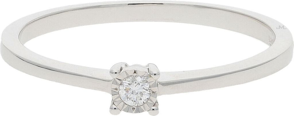 JuwelmaLux Ring 585 Weißgold mit Brillant JL10-07-0791 50