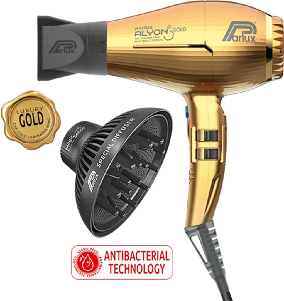 Parlux Alyon Air Ionizer Tech Eco Friendly Oro - Immagine del prodotto 