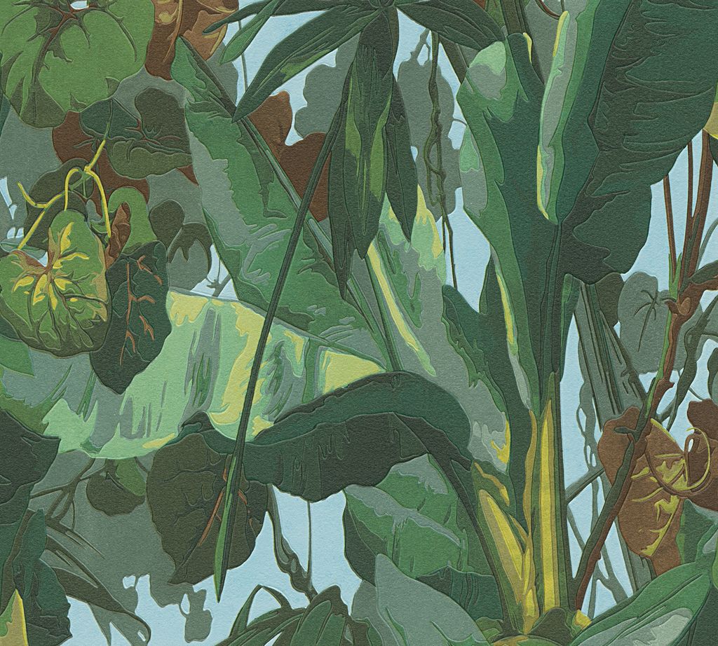 A.S. Création Tapete Simply Decor blau braun grün 10,05 m x 0,53 m 958981 95898-1